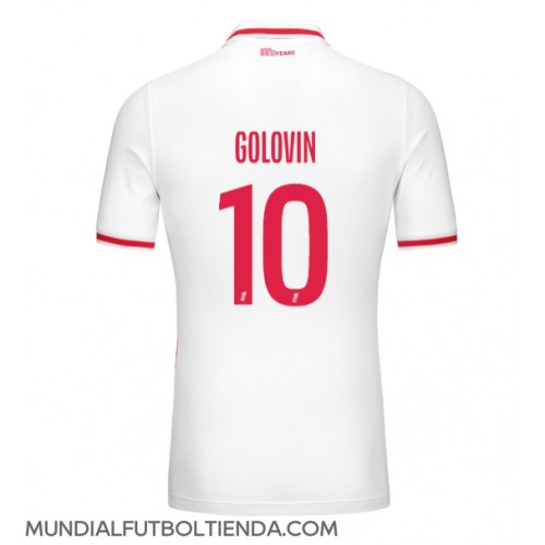 Camiseta AS Monaco Aleksandr Golovin #10 Primera Equipación Replica 2024-25 mangas cortas